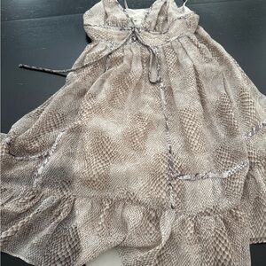 Elegant Snake Print Wedding Dress